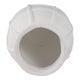 14" Decorative Dry Flower Vase | White Paper Mache Windowpane Design