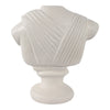 Classical Roman Inspired Headless Bust Sculpture | Ivory White 16"