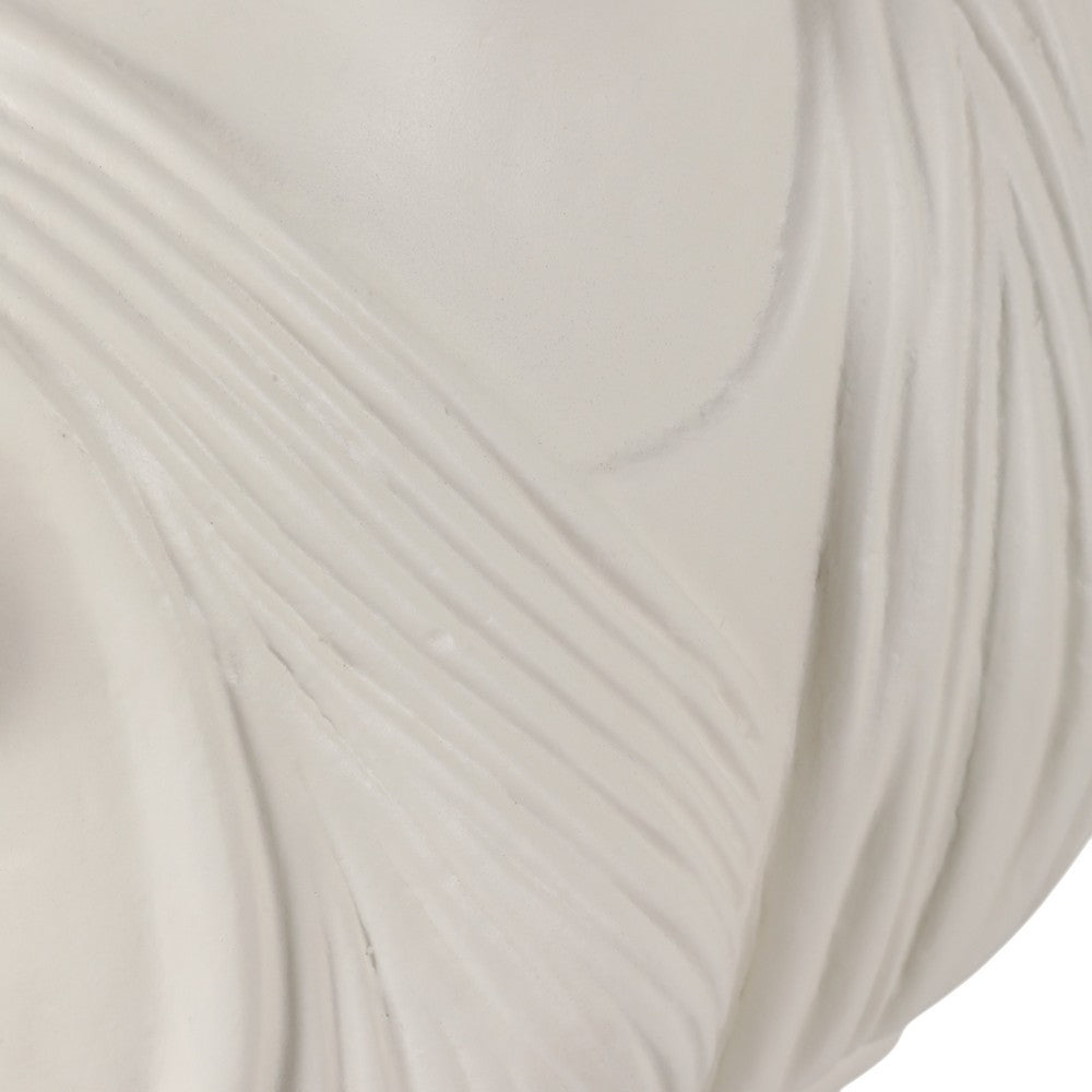 Classical Roman Inspired Headless Bust Sculpture | Ivory White 16"