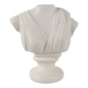 Classical Roman Inspired Headless Bust Sculpture | Ivory White 16"