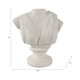 Classical Roman Inspired Headless Bust Sculpture | Ivory White 16"