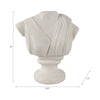 Classical Roman Inspired Headless Bust Sculpture | Ivory White 16’’ SBH-22387