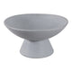 Decorative Bowl | Tapered Pedestal Base | 12" Light Blue Terracotta