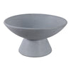 Decorative Bowl | Tapered Pedestal Base | 12" Light Blue Terracotta