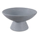 Decorative Bowl | Tapered Pedestal Base | 12" Light Blue Terracotta