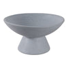 Decorative Bowl | Tapered Pedestal Base | 12" Light Blue Terracotta