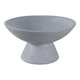 Decorative Bowl | Tapered Pedestal Base | 12" Light Blue Terracotta