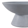 Decorative Bowl | Tapered Pedestal Base | 12" Light Blue Terracotta