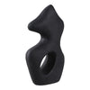 Abstract Art Sculpture | Asymmetrical Shape Cutout | Black Paper Mache SBH-22398-01