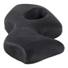 Abstract Art Sculpture | Asymmetrical Shape Cutout | Black Paper Mache