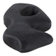 Abstract Art Sculpture | Asymmetrical Shape Cutout | Black Paper Mache