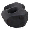 Abstract Art Sculpture | Asymmetrical Shape Cutout | Black Paper Mache