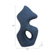 Abstract Art Sculpture | Asymmetrical Shape Cutout | Black Paper Mache
