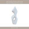 Elegant Curved Abstract Sculpture with Open Center | White Paper Mache
