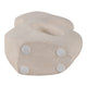 Elegant Curved Abstract Sculpture with Open Center | White Paper Mache