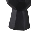 Decorative Accent Sculpture with Faceted Stacked Rocks | Black Paper Mache