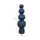 Decorative Accent Sculpture with Faceted Stacked Rocks | Black Paper Mache