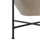 Decorative Flower Planter Pot in a Black Metal Stand | Ivory Terracotta