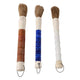 Decorative Set of 3 Jade Style Calligraphy Brushes | Stone Ivory Blue Brown