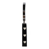 Edara Decorative Magnifying Glass | White Heart Inlays | Black Resin 10"