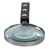 Edara Decorative Magnifying Glass | White Heart Inlays | Black Resin 10"