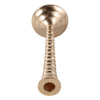 Decorative Taper Candle Holder | Classic Gold Metal Stacked Design 11"
