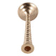 Decorative Taper Candle Holder | Classic Gold Metal Stacked Design 11"