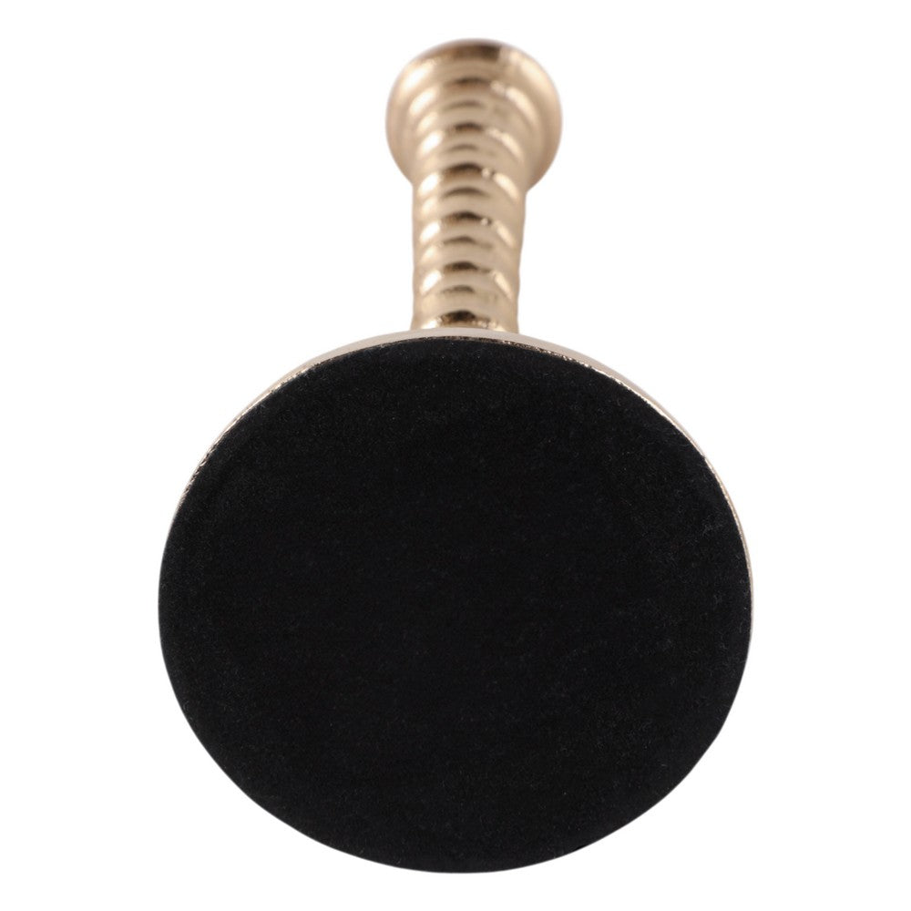 Decorative Taper Candle Holder | Classic Gold Metal Stacked Design 11"