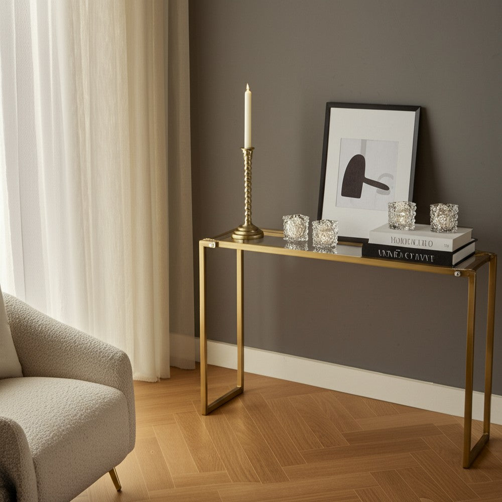 Decorative Taper Candle Holder | Classic Gold Metal Stacked Design 11"