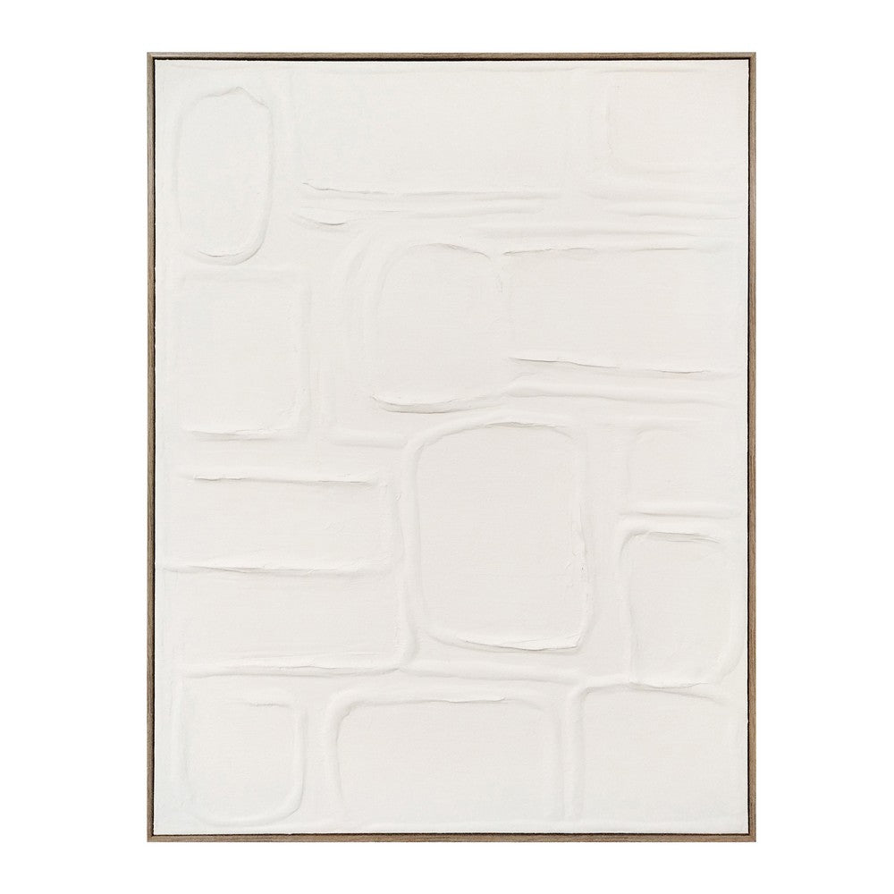 Hawk Decorative Wall Art | Ivory Abstract Pattern | Pine Wood 24x36