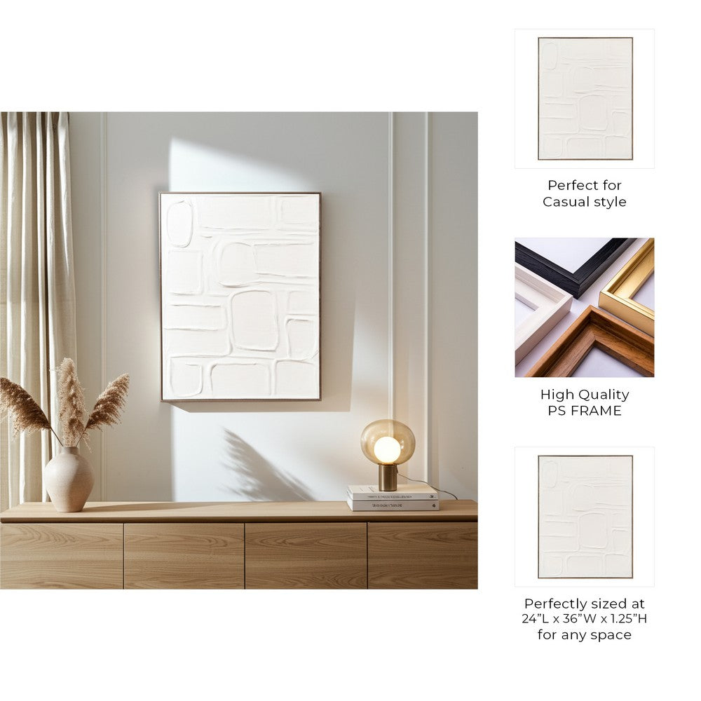 Hawk Decorative Wall Art | Ivory Abstract Pattern | Pine Wood 24x36