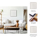 Square Minimalist Wall Art Decor | 30 x 30 | Ivory Pattern and Brown Frame