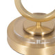 Table Lamp Set of 2 | White Drum Shades | Glam Gold Metal Infinity Bases
