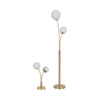 2 Piece Table & Floor Lamp Set | Double Glass Globe | Modern Style