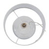 Table Lamp Set of 2 | Clear Glass Base | Minimalist White Linen Drum Shade