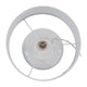 Table Lamp Set of 2 | Clear Glass Base | Minimalist White Linen Drum Shade