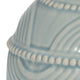 Stevia Bottle Table Lamp | Off-White Linen Shade | Blue Ceramic 28"