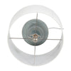 Stevia Bottle Table Lamp | Off-White Linen Shade | Blue Ceramic 28"