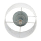 Stevia Bottle Table Lamp | Off-White Linen Shade | Blue Ceramic 28"