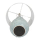 Stevia Bottle Table Lamp | Off-White Linen Shade | Blue Ceramic 28"