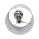 Accent Table Lamp Set of 2 | 11" White Drum Shade | Crystal | Steel Base
