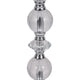 Maxx Table Lamps Set of 2 | White Linen Shades | Silver Crystal-Steel 26"