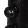 Keav Tall Accent Table Lamp | Retro Knobbled Design | Black Ceramic 31"