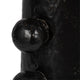 Keav Tall Accent Table Lamp | Retro Knobbled Design | Black Ceramic 31"