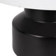 Table Lamp | White Tapered Shade | 22’’ Black Ceramic Sculptural Base SBH-51311