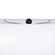 Totem Table Lamp | Off-White Linen Shade | Geometric Black Resin & Metal