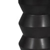 Totem Table Lamp | Off-White Linen Shade | Geometric Black Resin & Metal