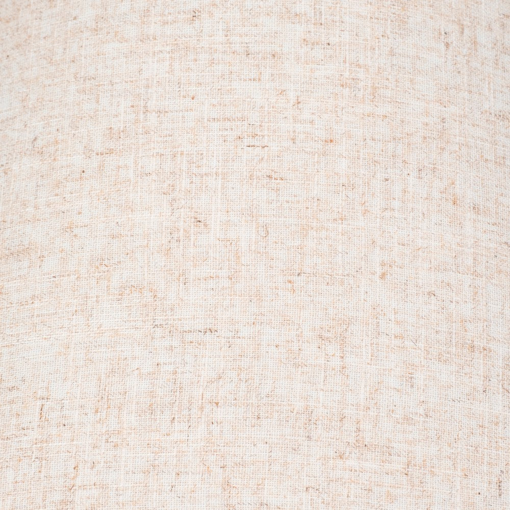 Table Lamp | Off White Linen Shade | Textured Concrete Jug Base | 27"