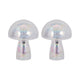 Luster Mushroom Table Lamp Set of 2 | Contemporary Glossy Glass Finish