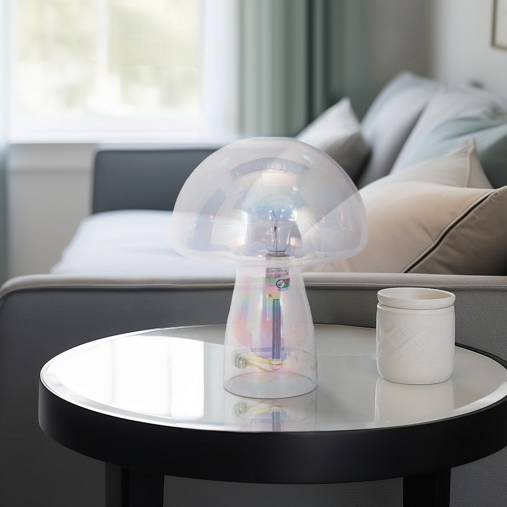 Luster Mushroom Table Lamp Set of 2 | Contemporary Glossy Glass Finish